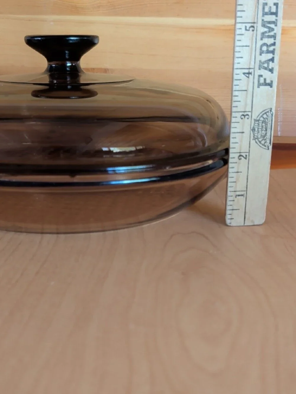 Corningware Vision ,Smoky Brown Glass Skillet with Lid. 🌟🌟🌟